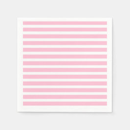 Mjuk Rosa och vitt Rand Pappersservett