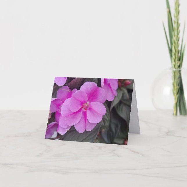 Mjuk Rosa Otålig Vikad Notkortsedel Tack Kort (Framsida)