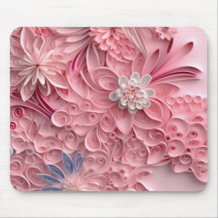Mjuk Rosa Papper Quill Musmatta