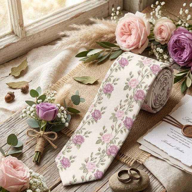 Mjuk Rosa Pastell Ros Blommig Slips (Skapare uppladdad)