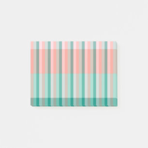 Mjuk Rosa Peach Amber Yucca och Arbor Grönt Trans Post-it Block