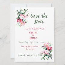 Mjuk Rosa Peony & Eucalyptus Blommig