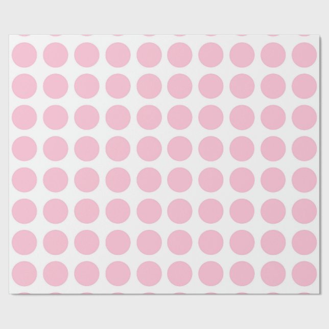 Mjuk rosa polka dots som slår in papper presentpapper (Seam)