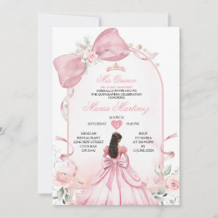 Mjuk Rosa Prinsessa Klänning Blommig Pärla Mis Qui Inbjudningar