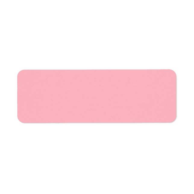 Mjuk rosa returadressetikett returadress etikett (Framsidan)