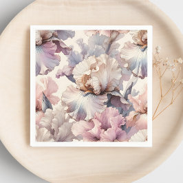Mjuk Rosa Romantisk Chic Vattenfärg Blommig  Pappersservett