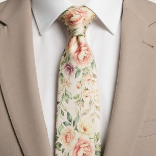 Mjuk Rosa Ros Blommig Slips