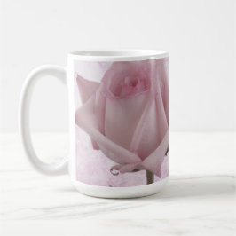Mjuk Rosa ros Flower Kaffemugg