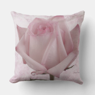 Mjuk Rosa ros Flower Kudde