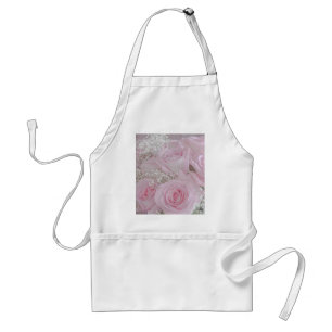 Mjuk Rosa ros och babyns andedräkt Förkläde