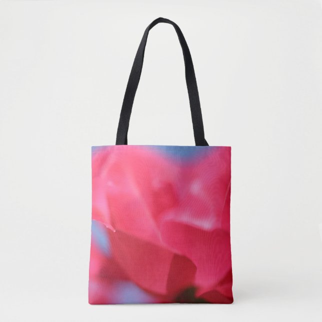 Mjuk Rosa Ros och Himlen Toteväska Tygkasse (Framsida)