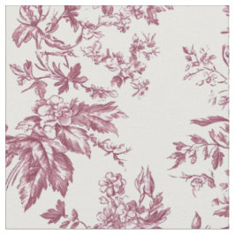 Mjuk Rosa Ros Toile-mönster Tyg