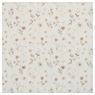 Mjuk Rosa Rosa Vildblomma Vintage Boho 70-Tals Blo Tyg