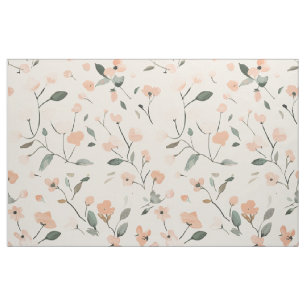 Mjuk Rosa Rosa Vildblomma Vintage Boho 70-Tals Blo Tyg
