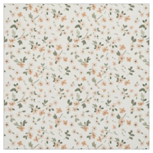 Mjuk Rosa Rosa Vildblomma Vintage Boho 70-Tals Blo Tyg