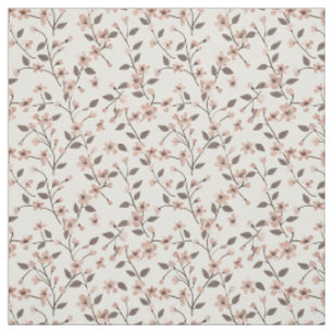 Mjuk Rosa Rosa Vildblomma Vintage Boho 70-Tals Blo Tyg