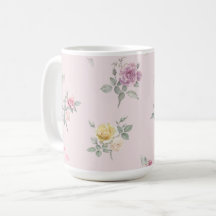 Mjuk Rosa Rosen Vattenfärg Blommig