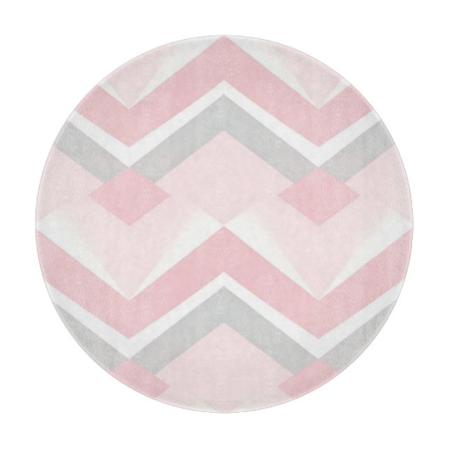 Mjuk Rosa Sicksack Geometrisk (Framsidan)