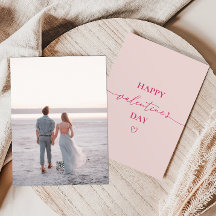 Mjuk Rosa-skript Valentindagskort