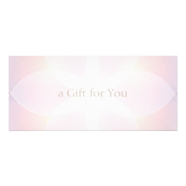 Mjuk Rosa Spa Gift-certifikat för enkel Elegant Reklamkort