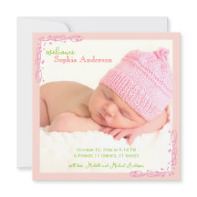 Mjuk Rosa Swirl Flicka Fotofödelse