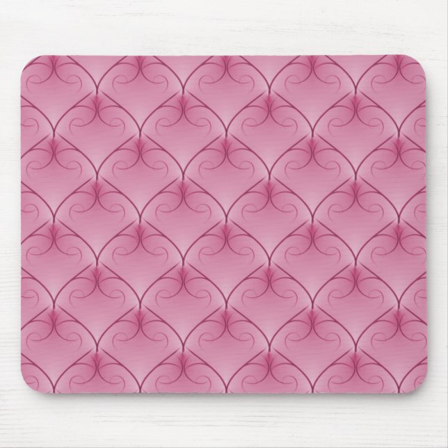 Mjuk Rosa utan motstycke Elegance Mousepad Musmatta (Framsidan)