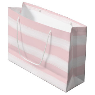 Mjuk Rosa Vit Akvarell Randig Baby Shower