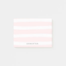 Mjuk Rosa Vit Rand vattenfärg Post-it Block