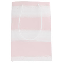 Mjuk Rosa Vit Rand Vattenfärgad babyskiss