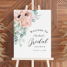 Mjuk Rosa Watercolor Blommigt Girl Möhippa