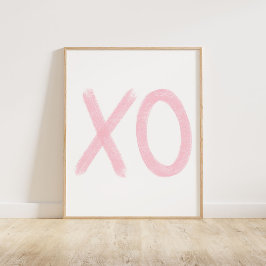 Mjuk Rosa XO Poster