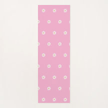Mjuk Rosa Yoga Mat med blommande utskrift
