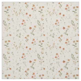 Mjuk rosablommig vildblomma vintage boho 70-tals f tyg
