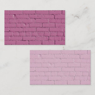 Mjuk, rosafär Lila Brick Wall Visitkort