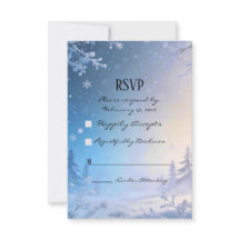 Mjuk RSVP-kort för vinterdröm