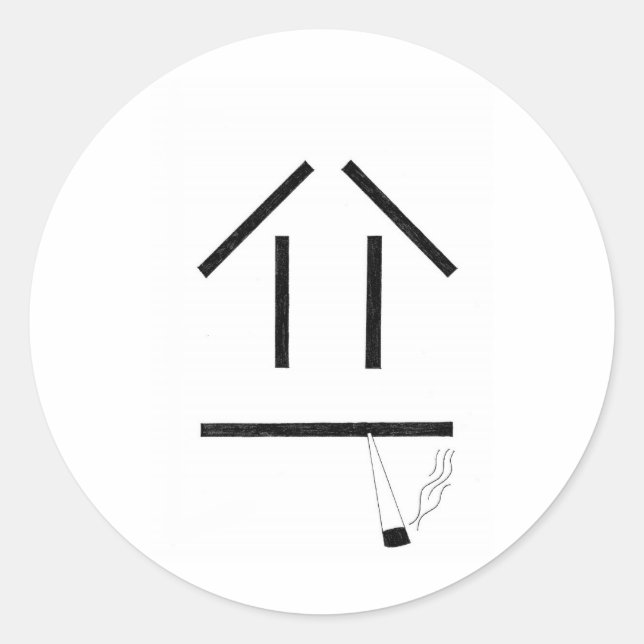 Mjuk Runt Klistermärke (Framsida)