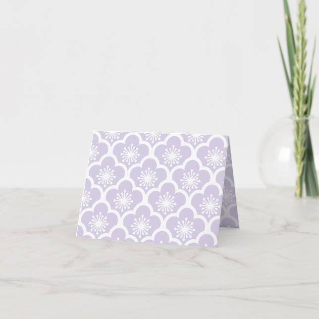 Mjuk Sakura Neutral - Dammlavendel Tack Kort (Framsida)