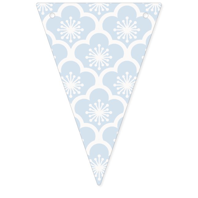 Mjuk Sakura Neutral - Pulverblå Vimplar (Första flaggan)