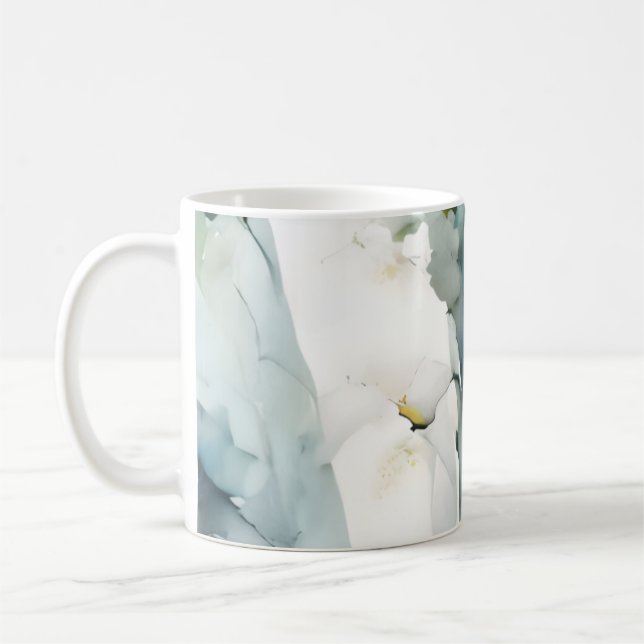 Mjuk Salvia Marmor Kaffemugg (Vänster)