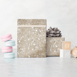Mjuk sand beige kräm glittermönster presentpapper