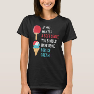 Mjuk serverad glass bakspinne bordtennis paddel t shirt