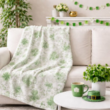 Mjuk Shamrock viskar i salvia grön