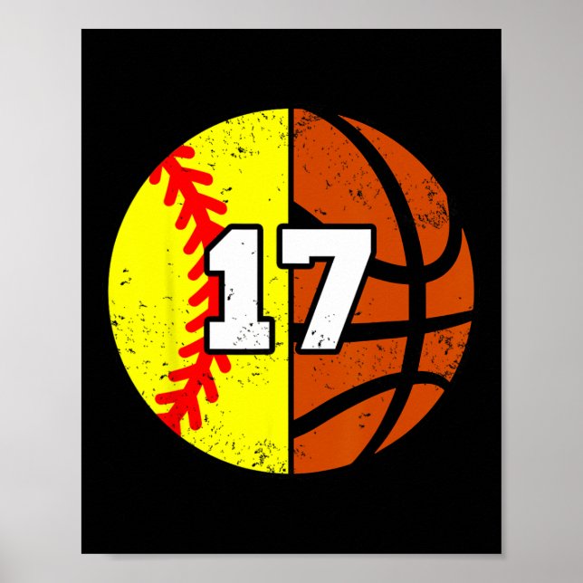 Mjuk Sketll Nummer 17 Tröja Rolig 17-årsdag Poster (Framsidan)