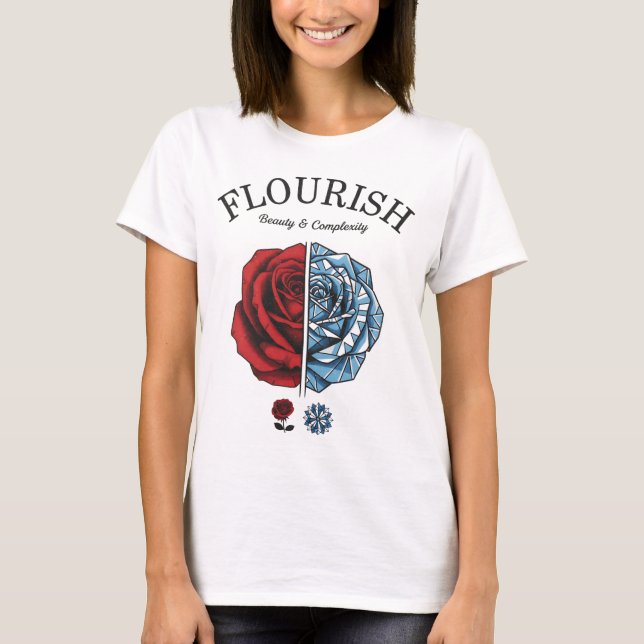 Mjuk skönhet och komplexitet t shirt (Framsida)