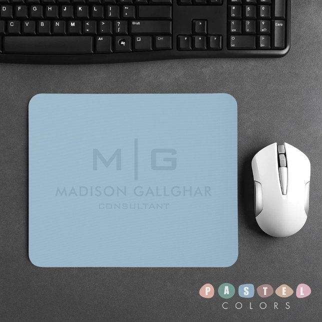 Mjuk soft Himmel Light Pastel Baby blue Färg Musmatta (Solid Soft Sky Light Pastel Baby Blue Color Mouse Pad
)