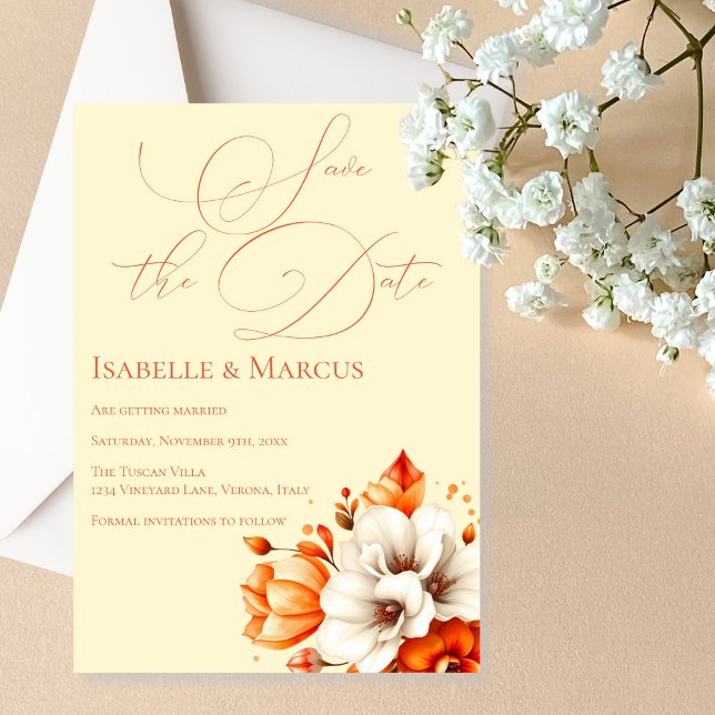 Mjuk solnedgång Spara datum Bröllop Inbjudningar (Soft Sunset Glow Save the Date Wedding Invitation)