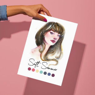 Mjuk sommartyp Säsong Färg Poster