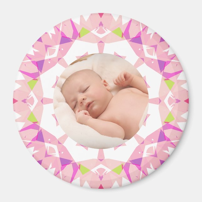 Mjuk Söt Pastels Anpassningsbar Jul Foto Bild Magnet (Framsidan)