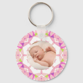 Mjuk Söt Pastels Anpassningsbar Jul Foto Bild Nyckelring