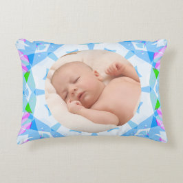 Mjuk Söt Pastels Anpassningsbar Jul Foto Bild Prydnadskudde